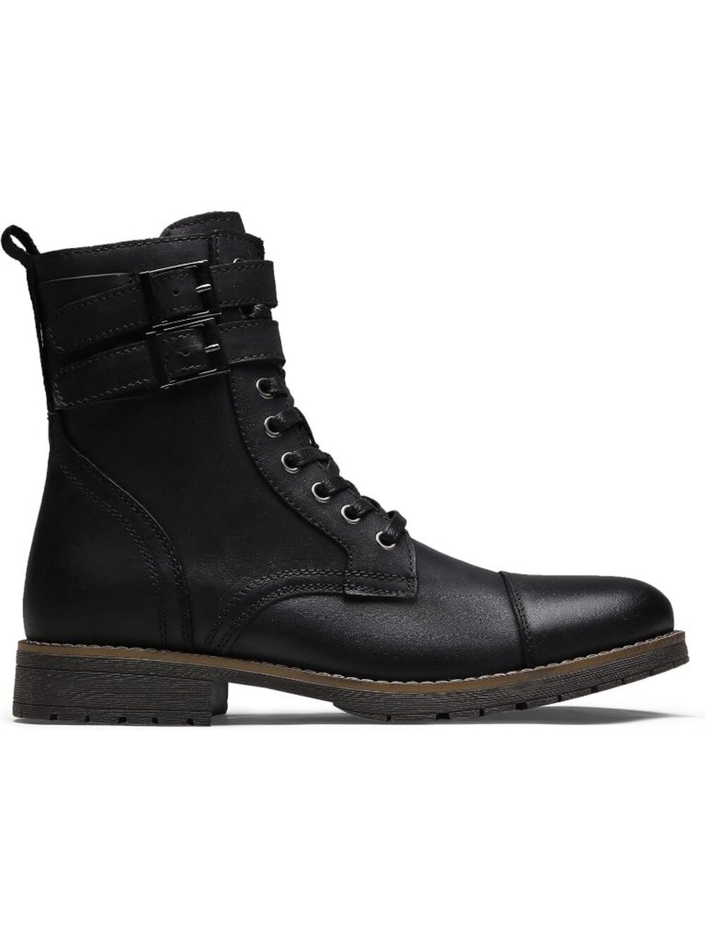 Men's Leather Strap Chukka Boots Motorcycle Wear hiking - Picture 3 of 6